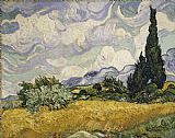 Wheat Field with Cypresses by Vincent van Gogh